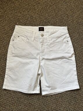 Lee White Women's Bermuda Denim Shorts